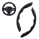 For ideal steering wheel cover four seasons universal ultra-thin carbon fiber pattern decoration modified car card must