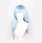 Anime 60cm Jujutsu Kaisen Mahito Cosplay parukas, pikk h&otilde;besinine hall kuumakindel s&uuml;nteetilised juuksed Anime Cosplay parukad 60CM taevasinine v&auml;rv