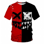 Suvised meeste T-s&auml;rgid 3D-prindiga T-s&auml;rgid Graffiti Maalimismustriga L&otilde;dva &uuml;mara kaelusega l&uuml;hikeste varrukatega topsid meestele S