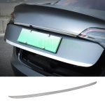 For Tesla Model 3 2018 - Trunk tailgate rear logo trim Tailgate bright strip rear trim sticker Auto decorate Retrofit A