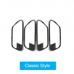 4 tk / komplekt s&uuml;sinikkiust auto uksek&auml;epideme kleebiste kaunistus BMW 3. seeria F30 3GT F34 2013-18 auto interj&ouml;&ouml;ri h&auml;&auml;lestus B