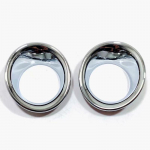 Kroomitud esiv&otilde;re &otilde;hu v&auml;ljalaskeava kaane kaunistus Toyota Harrier Venza XU80 eesmise udutulelaterna tule katte kaanele Front A