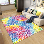Moodne lillevaip Lillede ala vaip K&ouml;&ouml;givaibad Libisemiskindlad matid Vannitoa vaibad vannitoa esiukse matid 40cm x 60cm