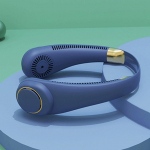 2023. aasta uus labadeta kaelaventilaator, laetav kaasaskantav jahutusventilaator, 3 kiirusega vaikne laiska kaelaga jahuti 3000 mAh miniventilaator suvespordiks valge