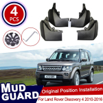 4pcs Mudflaps For Land Rover Discovery 4 LR4 2010-2016 2015 2014 Fender Splash Guards Fender Mudguards Mud flaps Car gray