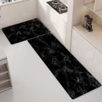 Marmorist mustriga k&ouml;&ouml;gimatid Fashion Ins Stiilis vaip magamistoa jaoks Pehme libisemisvastane matt Vannitoa p&otilde;randamatile 60x180cm 1pcs