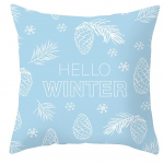 Piiri&uuml;lene Amazon Winter Limited Sinine j&otilde;ulupadjap&uuml;&uuml;r Home Snowflake Snowman Christmas Tree 40x40cm