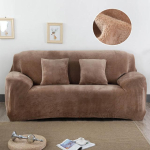 Elutoa venivad samet-diivanikatted 1/2/3/4 istmega k&otilde;ikeh&otilde;lmav pl&uuml;&uuml;sist diivanikatted Elastne &uuml;mbris Diivani diivani kattega r&auml;tik 4 Seater 235-300CM khaki