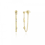 ANDYWEN 925 Sterling H&otilde;bedane Kuld Kolm CZ Piercing N&otilde;elk&otilde;rvar&otilde;ngas Rippuv Naiste Luksuslik Keti augustamine Peened ehted M