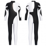 V&otilde;imlemine Kombinesoonid Lapsed L&auml;ikiv Rhinestone Uisutamine Body T&uuml;drukutele Pikkade Varrukatega Ballettants Kogu keha Trikoes Unitard 7-8 Years