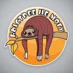 No Fast Not Furious Autokleebis Tagumine esiklaasi pagasiruumi kleebised Vin&uuml;&uuml;l Sloth Surmavaim patt Kleebised A-15cm-Longest Side