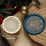 1 tk kutse&uuml;mbrikud messingist vahapitser Vintage j&otilde;ulugraveeringuga p&uuml;hadekink