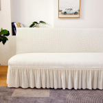 Polari fliiskangast sametist Jacquard v&otilde;re ilma k&auml;eta diivanvoodi katteta koos seelikukattega Paigaldatud diivanikate pestav elastne S 120-150cm