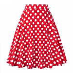 Naiste Runway Puuvill Retro Vintage Seelik Must Faldas K&otilde;rge V&ouml;&ouml;koht Rockabilly Jupe Swing Vihmavarju seelikud Pin Skater XL
