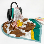 Kvaliteetsed luksuslikud siidist sallid peapael Sallid kaelasall naistele kett siidist sall naiste dekoratiivne sall 90*90cm