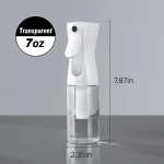 Juuksesprei pudel &uuml;lipeen pidev veega mister soengu tegemiseks, puhastamiseks, taimedeks, n&auml;o niisutamiseks 200ml Hair Spray Bottle valge