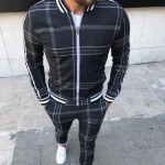 Uus H&auml;rrasmeeste dressikomplekt Jakid Komplektid Meeste &uuml;likond Meeste Moodsad dressid Spordikost&uuml;&uuml;mid Meeste Pusad Spordir&otilde;ivad Mantel+P&uuml;ks M 165cm