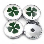 4 X 60 mm Quatrefoil Logo Car Wheel Center Rummu katted 147 155 156 159 166 4C 8C Brera Giulia Giulietta Mito Stelvio Spider GT jne jaoks.