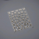 5D Reljeef L&auml;ikiv Tempel Kuld H&otilde;bedane Matt Tarretis V&auml;rviline Tihend Mudatempliplokk Kleebised Nail Art Kleebised Kleebised Manik&uuml;&uuml;ri v&otilde;lusid kuld