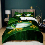 3D konnaga voodipesukomplekt Loomadega sulet&auml;idisega tekikate padjap&uuml;&uuml;r poistele teismelistele lastele t&auml;issuurus pehme tekikate &uuml;hekohaline/kahekohaline voodikate Baby 100x135cm white