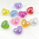 10 tk seljaauk Virsiku s&uuml;da pimestavad UV helmed Kolmem&otilde;&otilde;tmelised ehted Aksessuaarid DIY K&otilde;rvar&otilde;ngad Mood Kaelakee K&auml;ev&otilde;ru Materjalid K&auml;sitsi valmistatud mitmev&auml;rviline