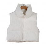 Talvine naiste vest mantli krae kaela kaitse paksendatud polsterdatud t&otilde;mblukuga kardigan varrukateta &uuml;hev&auml;rviline pingutusn&ouml;&ouml;riga naiste vest L khaki