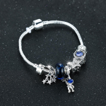 Peen k&auml;ev&otilde;ru Astronaut Earth Lady ehted kingitus h&otilde;bedane tutti Kuu Star Bead meeste ja naiste k&auml;ev&otilde;rud 20cm