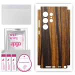 apgo Naha kleebiskile fooliumvin&uuml;&uuml;l Samsung Galaxy S24 Ultraga &uuml;hilduvatele tagudele ja k&uuml;lgedele, kriimustuskindel, lihtne paigaldada - Tigerwood
