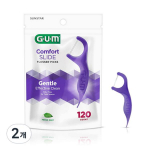 Sunstar Gum Comfort Slide &Uuml;hekordselt kasutatav hambaniit 887, 120 t&uuml;kki, 2 t&uuml;kki