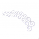 9 paari akr&uuml;&uuml;list spiraalseid kitsenevaid pistikuid tunneliga k&otilde;rvasirgenduskomplekti 14-00 m&otilde;&otilde;turid &ndash; valge