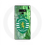 Spordiga portugali rohelise taustaga Samsung Galaxy Note 9 &uuml;mbris scp