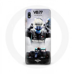 Musta v&auml;rvi &uuml;mbris Samsung Galaxy A10 vormel 1 Valtteri Bottas F1 Racing Driver jaoks