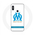 Coque pour Xiaomi Redmi Note 5 Pro Olympique de Marseille Logo Fond Blanc