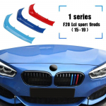 3PCS Car 3D M Styling esiv&otilde;re trimmi kaitseraua katte riba ribad kleebised kate BMW F20 8 9 11 varraste 1 seeria v&auml;liskujundus F20(15-19)9rods