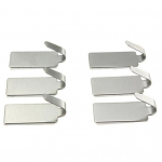 6 tk roostevabast terasest kleepuv &otilde;mblusteta seinakonksu r&auml;tikute riidenagi