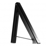 Kokkupandav seinakinnitusriide Airer riidepuu Reguleeritav korraldaja kuivatusrest must