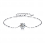 S925 H&otilde;be Klassikaline Seiko Moissaniit Kuue k&uuml;&uuml;nis K&auml;ev&otilde;ru Ni&scaron;idisain Kerge Luksus &Uuml;ksik Teemant K&auml;eehe Trend Adjustable size