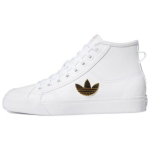 adidas Nizza Trefoil Hi Pilvevalge Kuldne Metallik (Naised) Naiste tossud H01134 36