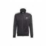 Adidas Originals Kolmlehe Logo Prindiga Lukuga Seisva Kraega Jakk Meeste Jakid Must IA4778 XS