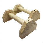 2x Wooden Parallettes Grip Sturdy Strength Training Fitness Push up Stand Portable for Exercise