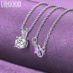 925 Sterling h&otilde;be 8mm AAA klassi tsirkoon ripats kaelakee pulma moe ehted 45cm