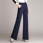 Naiste k&otilde;rge v&ouml;&ouml;kohaga laia s&auml;&auml;rega p&uuml;ksid, vabaaja suured suurused, l&auml;&auml;nelikud p&uuml;ksid, kontorip&uuml;ksid XXXL sinine