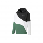 Puma logo tr&uuml;kiga kontrastne kapuutsiga pusa meestele Roheline 675746-37 L