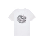 Stone Island Seljalogo T-s&auml;rk Valge Meeste Topid 78152NS89-V0001 XXL gray