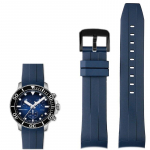 22mm Kummist Kellarihm Tissot 1853 Starfish Diving T120 jaoks Kaardus Otsaga Silikoonrihm T120417A Seeria K&auml;epael Meestele 22mm