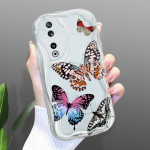 Armas koomiksimustriga kreemjas tekstuuriga korpus Lainelise servaga pehme silikoonkaanega telefoni&uuml;mbris Huawei Honor Infinix Tecno iPhone'i jaoks Honor 20 valge