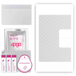 apgo Protective Skin Sticker for the back compatible with Lenovo Yoga Tab 3 Plus, Wrap Film, Foil, Vinyl - Pattern Transparent Carbon