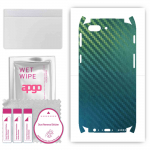 apgo Protective Skin Sticker for the back+sides compatible with OnePlus 5, Full Wrap Film, Foil, Vinyl - Pattern Carbon Chameleon CAKA1