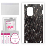 apgo Protective Skin Sticker for the back+sides compatible with Xiaomi POCO X3 GT, Full Wrap Film, Foil, Vinyl - Pattern Carbon Black Pixel