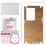 apgo Protective Skin Sticker for the back+sides compatible with Oppo Reno8 Pro+, Full Wrap Film, Foil, Vinyl - Pattern Rusty Copper